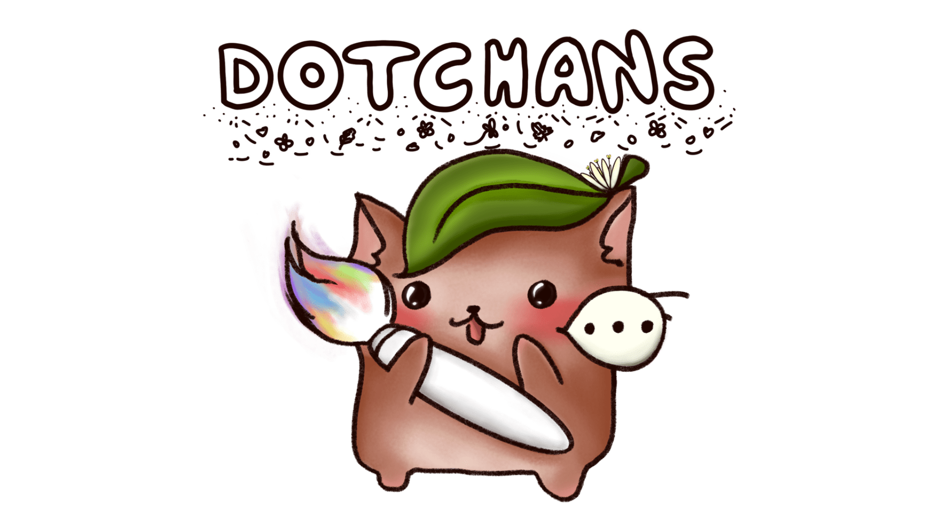 Twitch logo with the word Dotchans